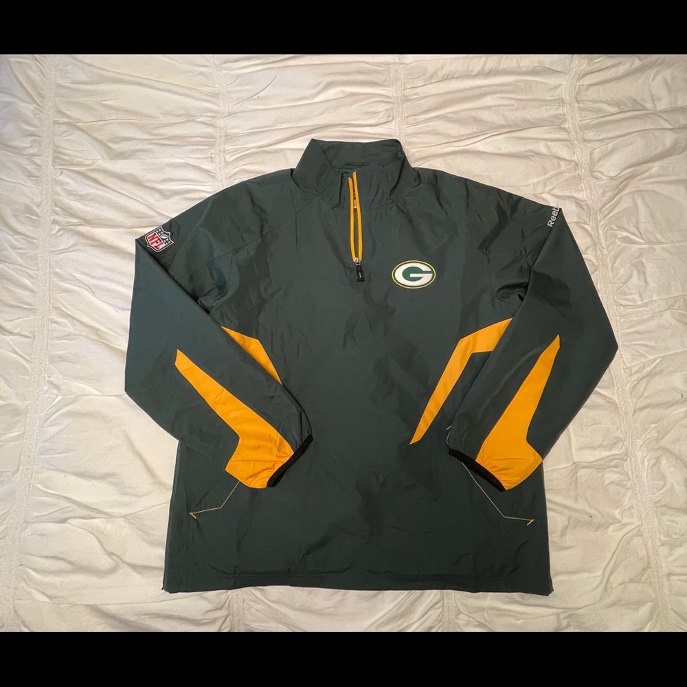 Greenbay Packers Reebok Half Zip Pullover